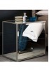 Lilah Mirrored Bedside Table 2 Drawer 48W 